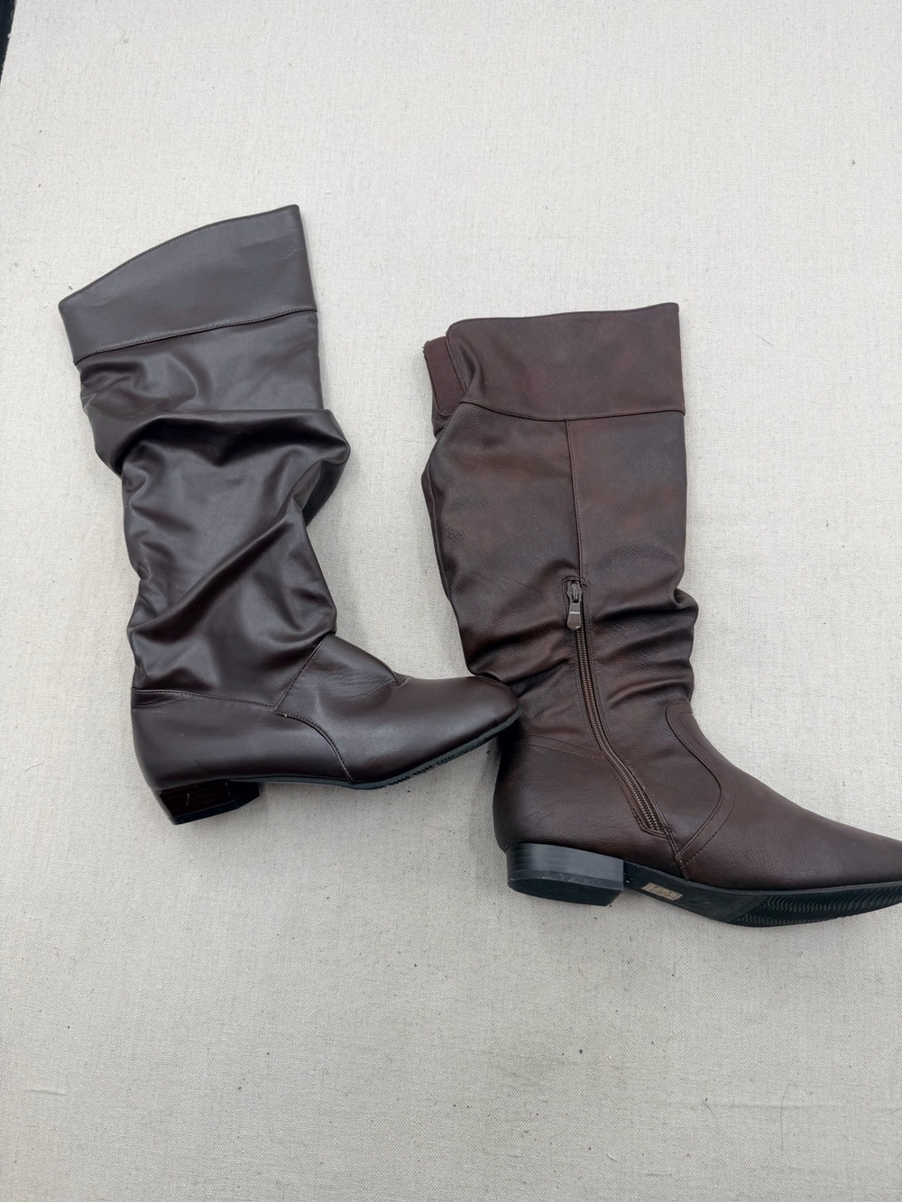 Dream Pairs Dark Brown Knee-High Slouch Boots